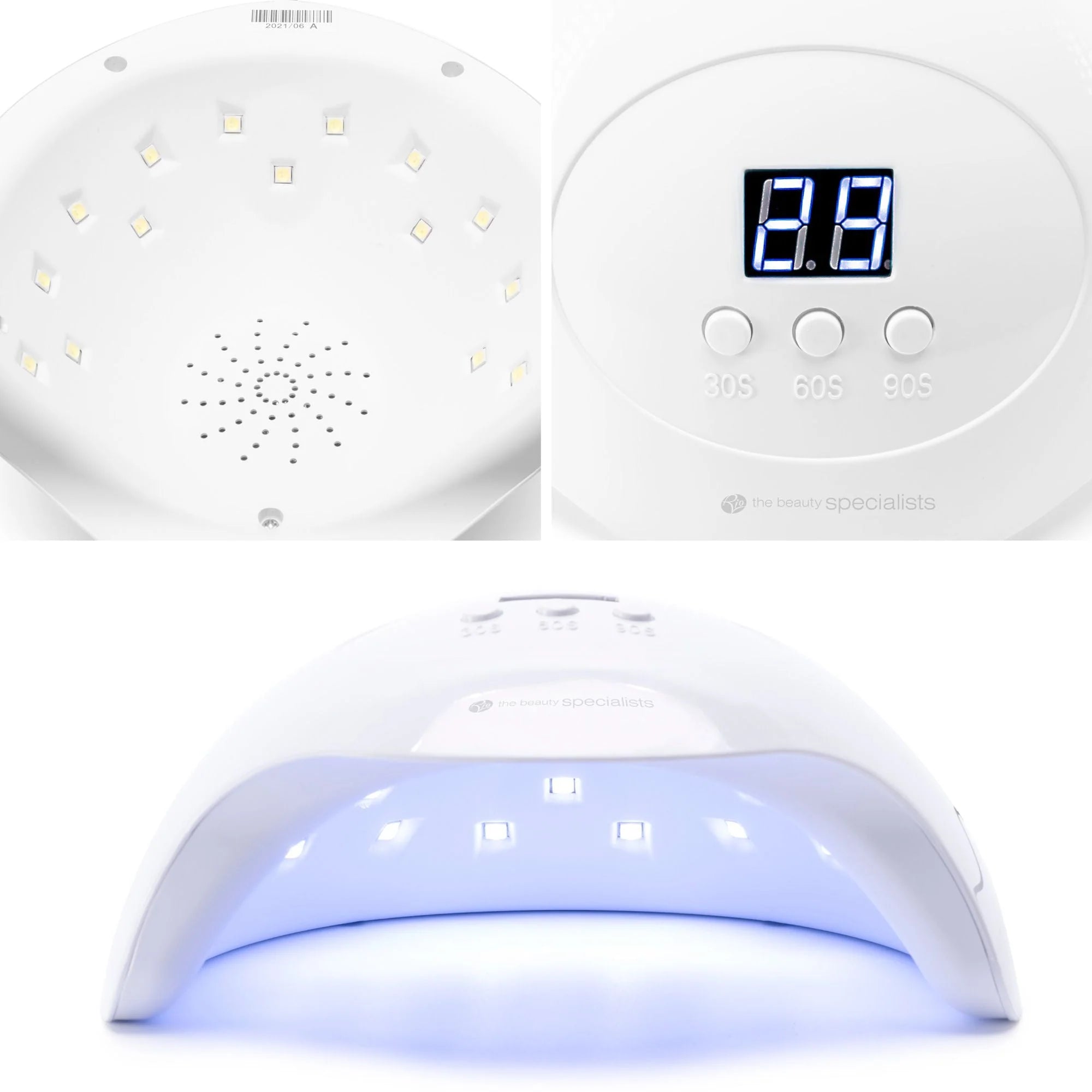 Corallo Lampada LED 36W — Vista LED interni e dettaglio controlli