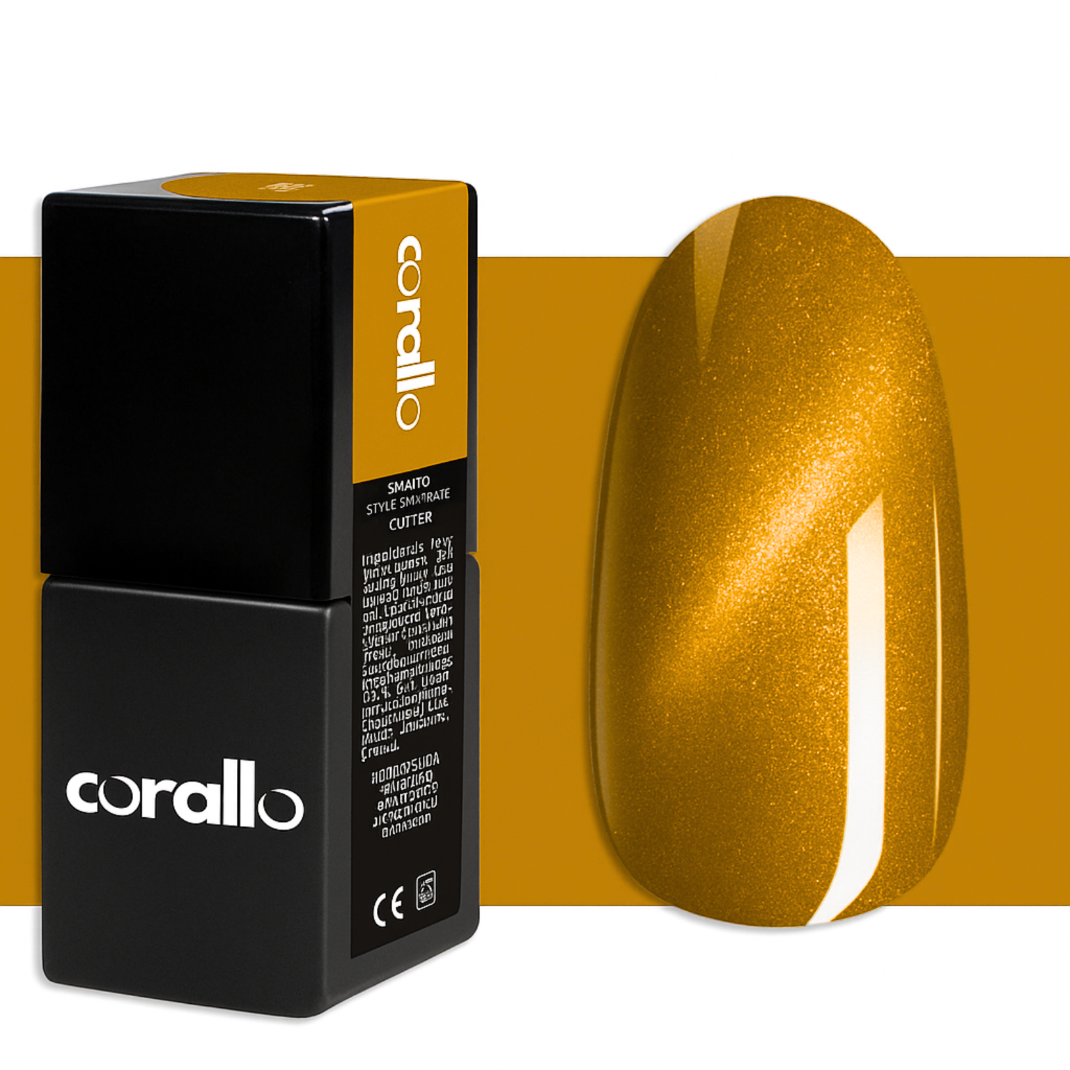 Corallo Gel Polish Ambra Cat Eye Cremona — smalto semipermanente cat eye magnetico