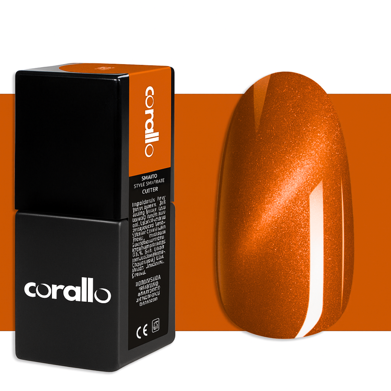 Corallo Gel Polish Bronzo Cat Eye Tivoli — smalto semipermanente cat eye magnetico