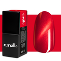 Corallo Gel Polish Rosso Cat Eye Brindisi — smalto semipermanente cat eye magnetico