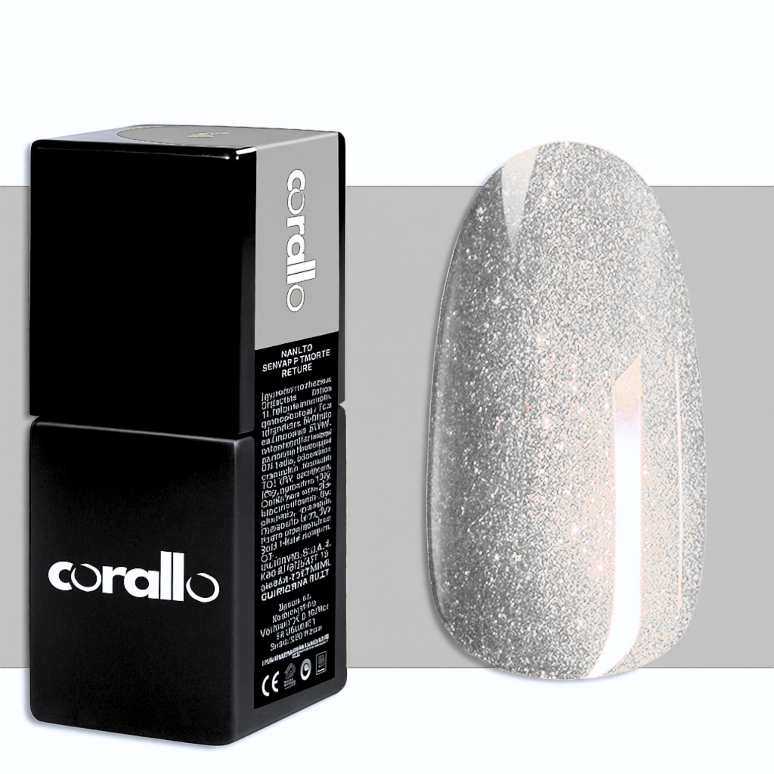 Corallo Gel Polish Perla Ortigia — smalto semipermanente glitter