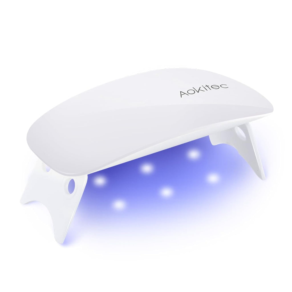 Corallo Lampada LED Mini 12W — Vista frontale con luce UV accesa