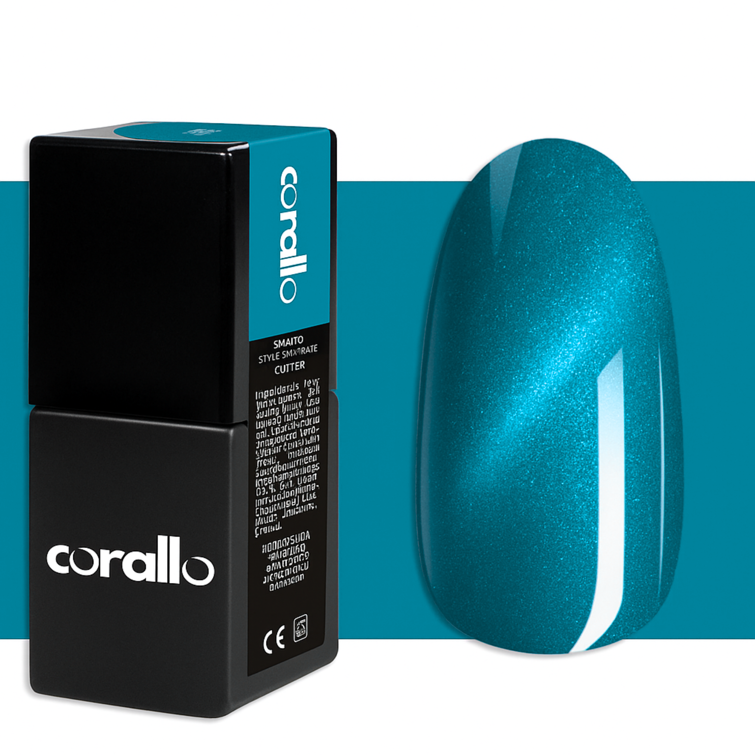 Corallo Gel Polish Acqua Cat Eye Chioggia — smalto semipermanente cat eye magnetico
