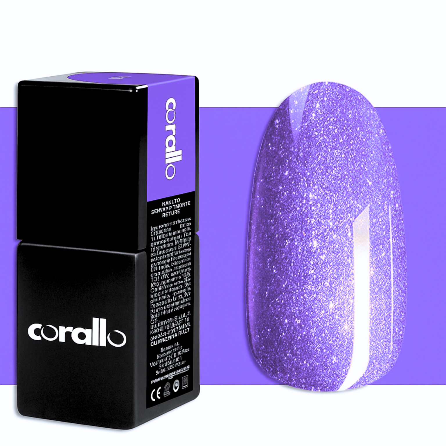 Corallo Gel Polish Iris Glitter Ravenna — smalto semipermanente glitter