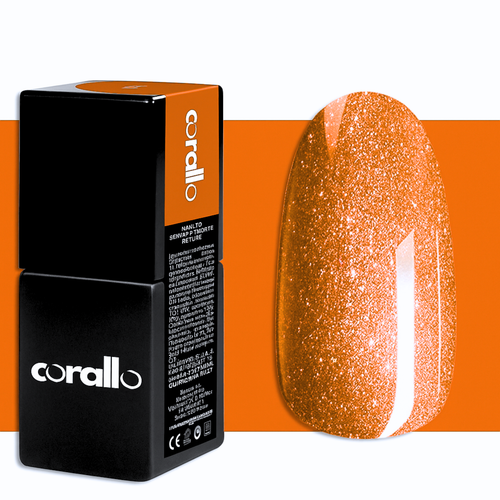 Corallo Gel Polish Fuoco Glitter Palermo 10ml