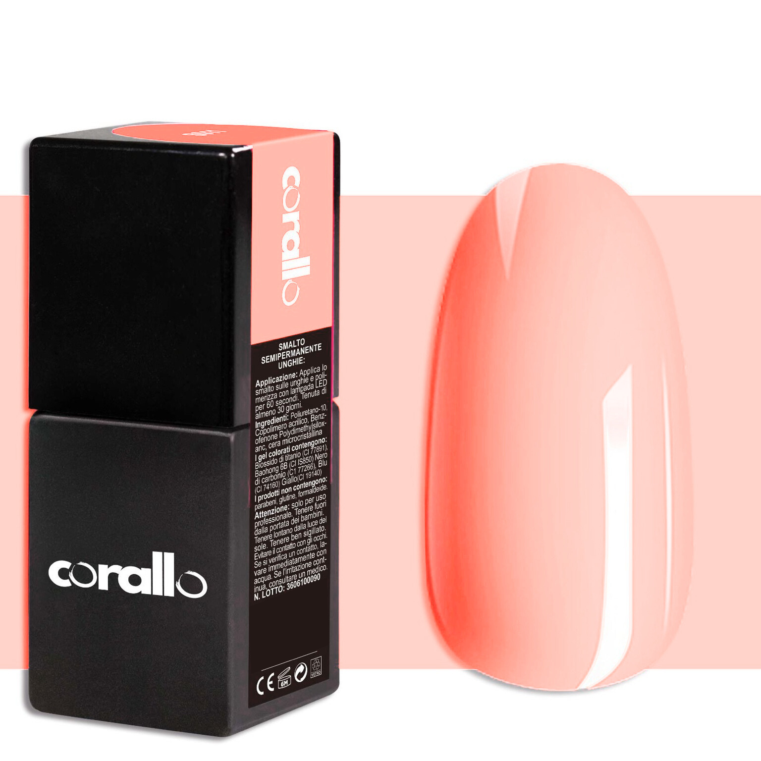 Corallo Gel Polish Rosa Albicocca Ischia 10ml