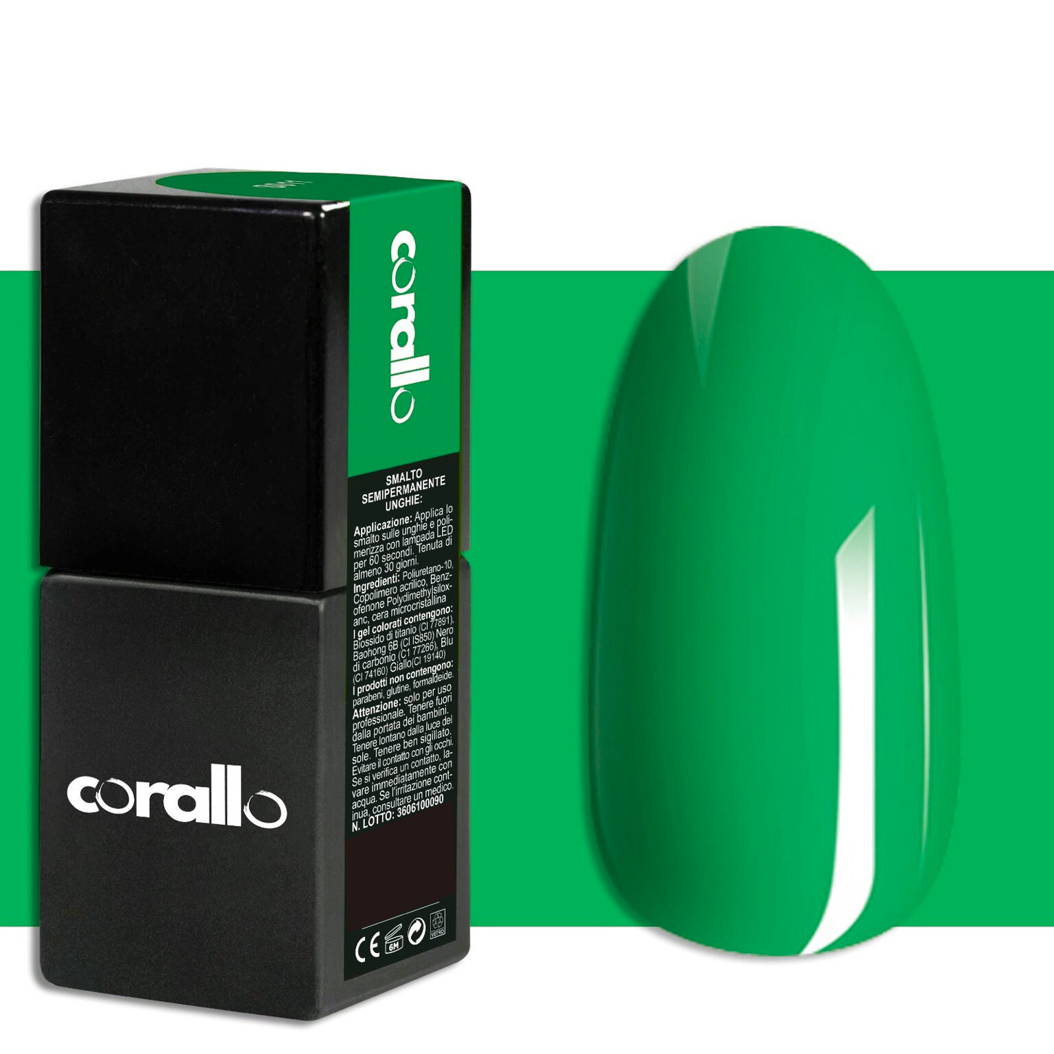 Corallo Gel Polish Smeraldo Milano 10ml
