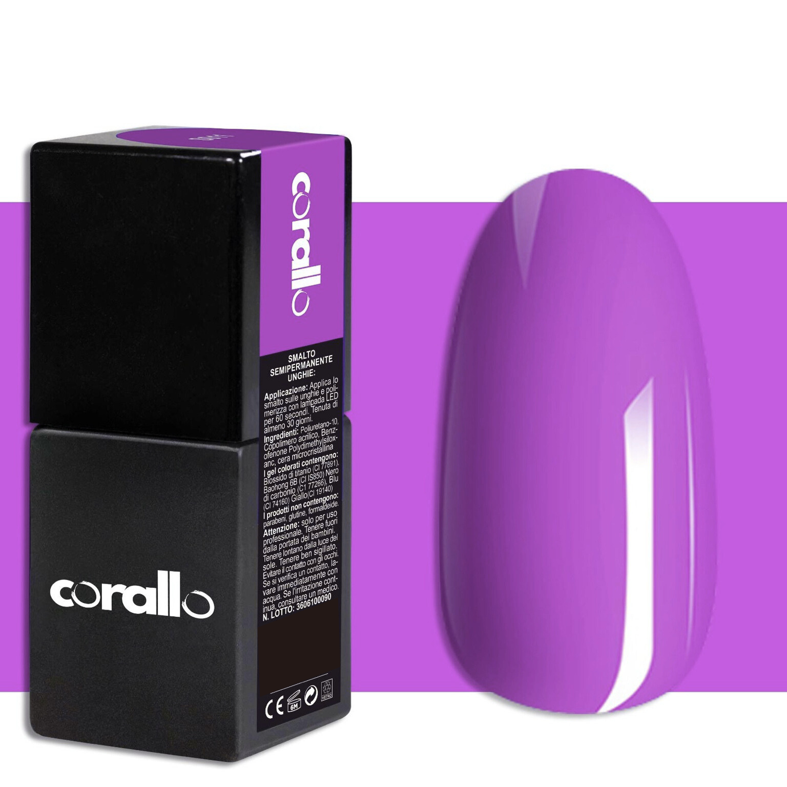 Corallo Gel Polish Viola Firenze 10ml